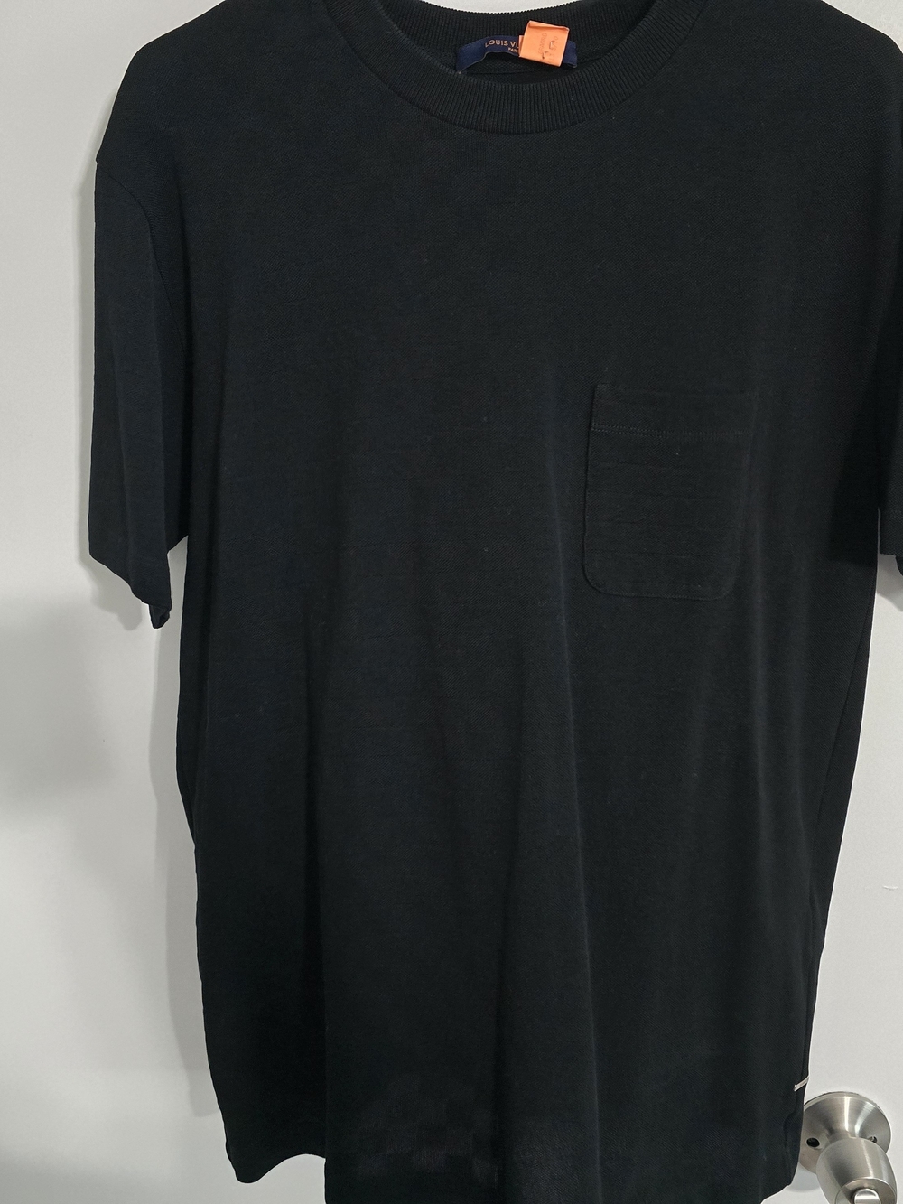 Louis Vuitton Mens Half Damier Pocket T-Shirt